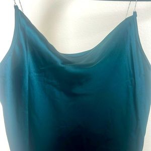 Very sexy/elegant color & style on this camisole with the metallic straps .